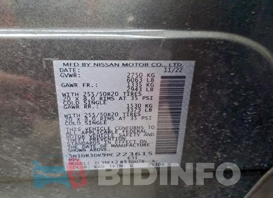 5N1DR3DK9PC223615 Photo# 12