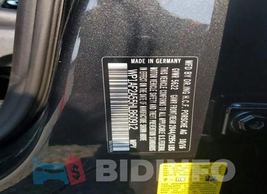 WP1AF2A55HLB60912 Photo# 12