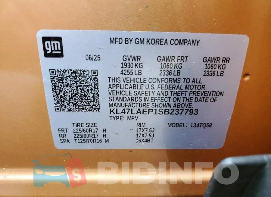 KL47LAEP1SB237793 Photo# 13