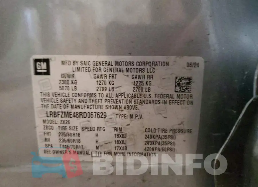LRBFZME48RD067629 Photo# 12