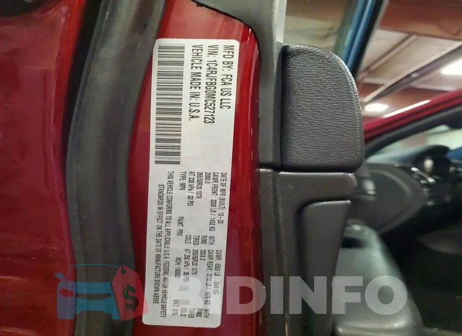 1C4RJFBG0MC527123 Photo# 14