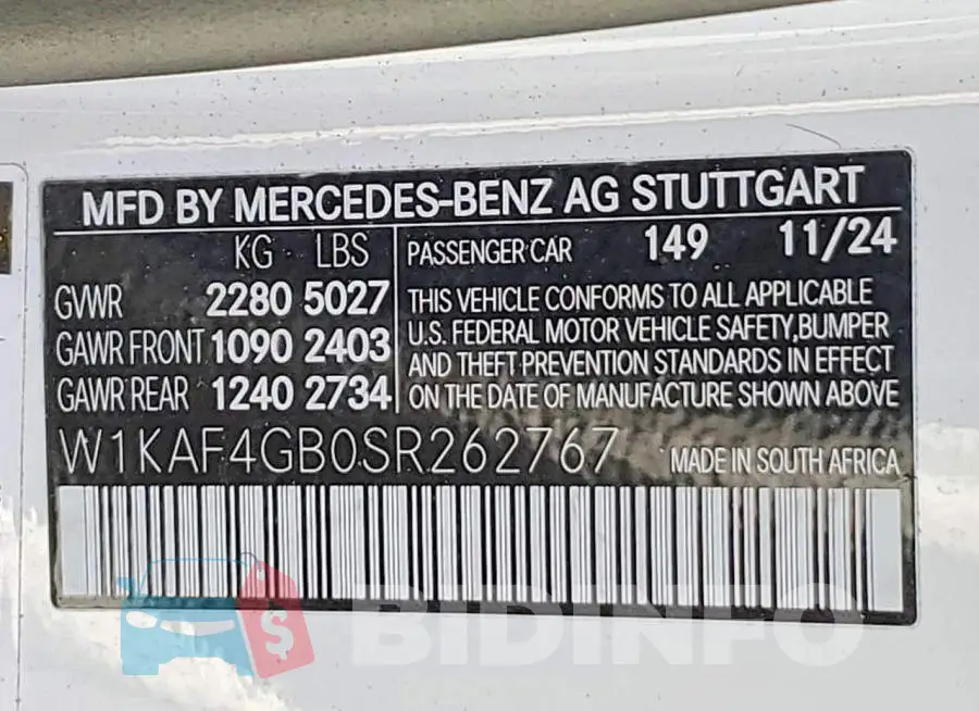 W1KAF4GB0SR262767 Photo# 12