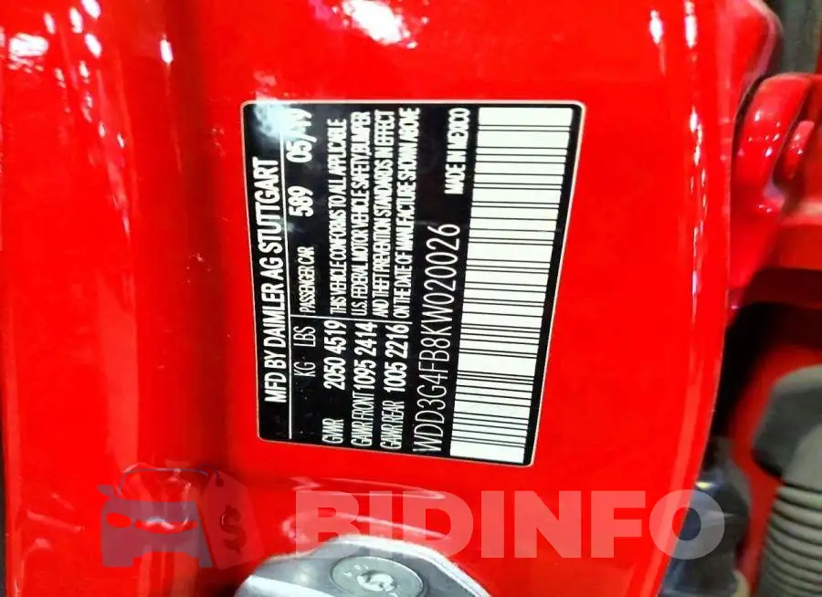 WDD3G4FB8KW020026 Photo# 12