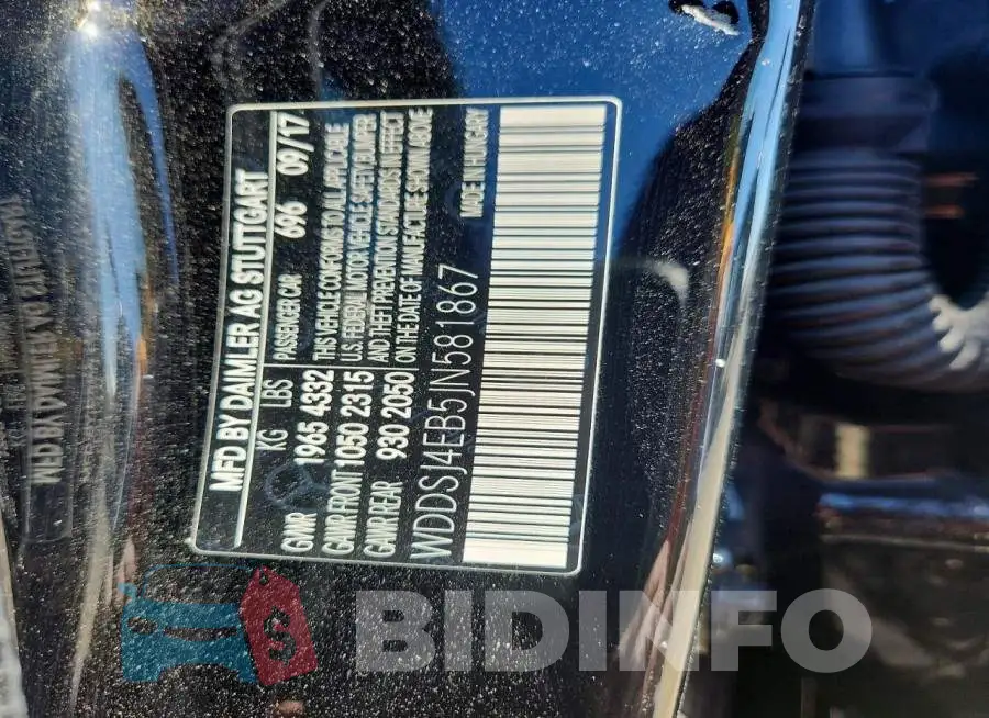 WDDSJ4EB5JN581867 Photo# 13