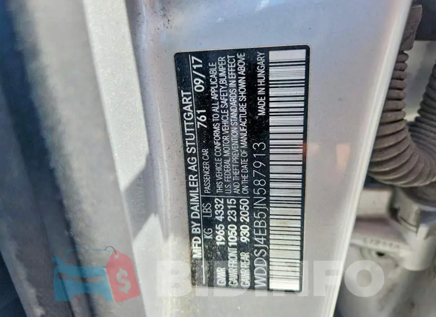 WDDSJ4EB5JN587913 Photo# 13