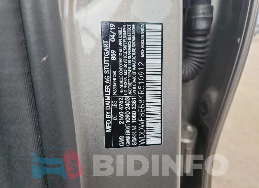 WDDWF8EB8KR510912 Photo# 12
