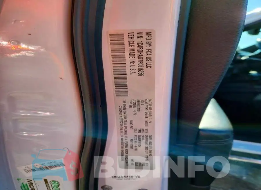 1C4RDHAG7PC616356 Photo# 13
