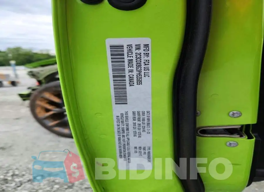 2C3CDXBG3PH535855 Photo# 12