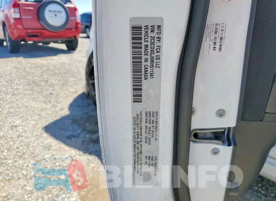 2C3CDXGJ6MH511341 Photo# 12