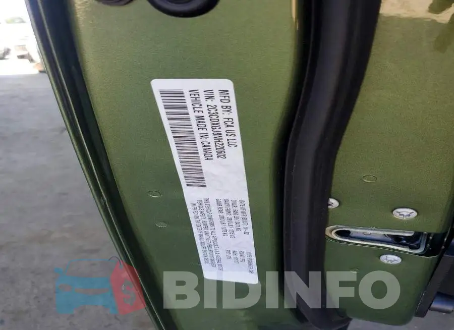2C3CDXGJ8NH220602 Photo# 12