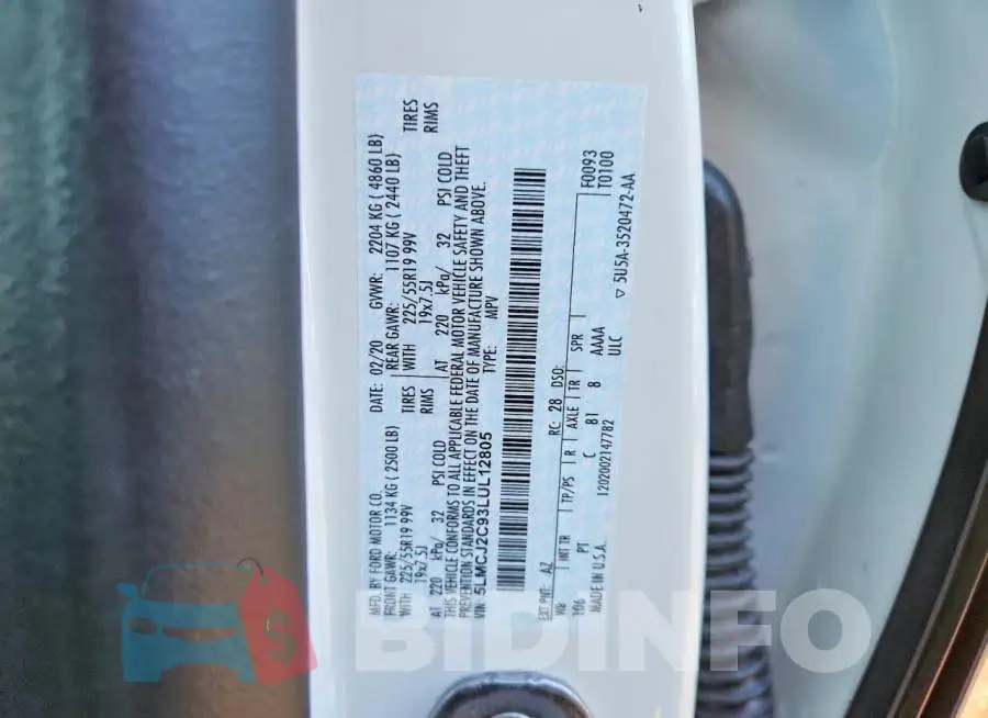 5LMCJ2C93LUL12805 Photo# 13