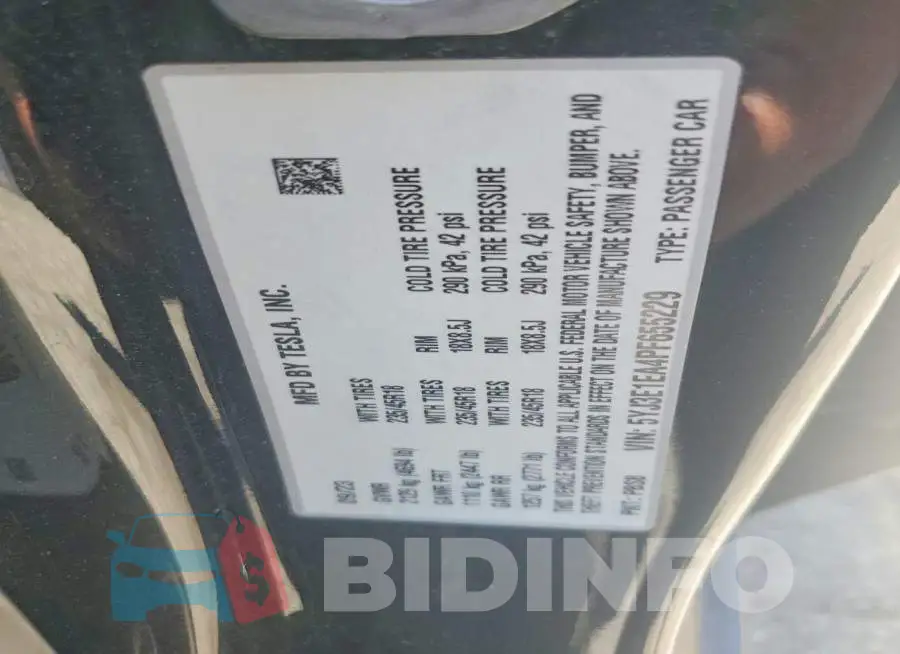 5YJ3E1EA4PF655229 Photo# 12