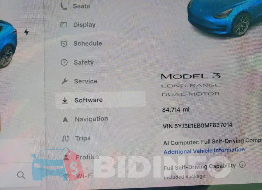 5YJ3E1EB0MF837014 Photo# 9