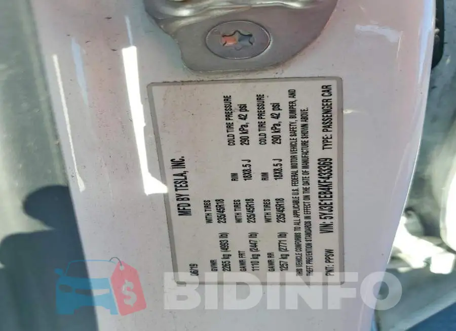 5YJ3E1EB4KF433369 Photo# 12