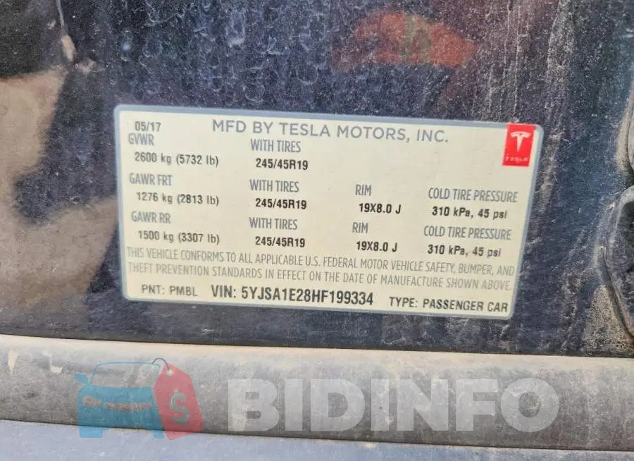 5YJSA1E28HF199334 Photo# 13