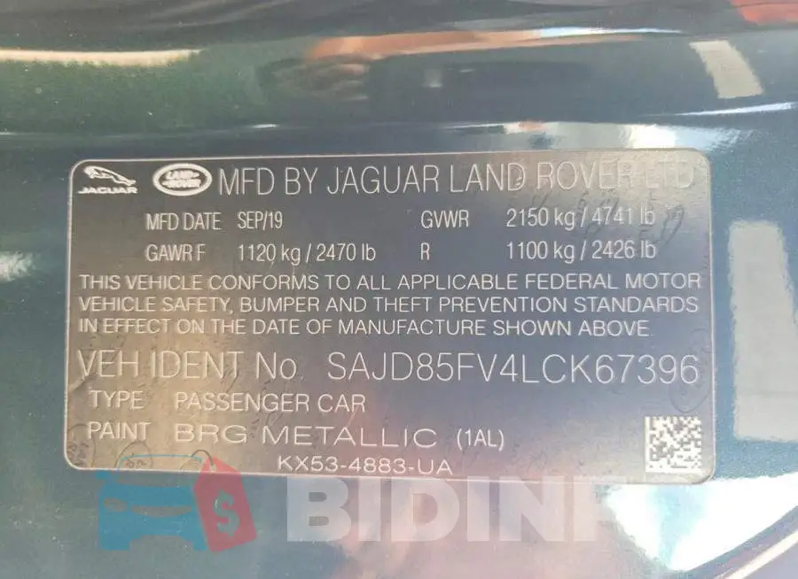 SAJD85FV4LCK67396 Photo# 12