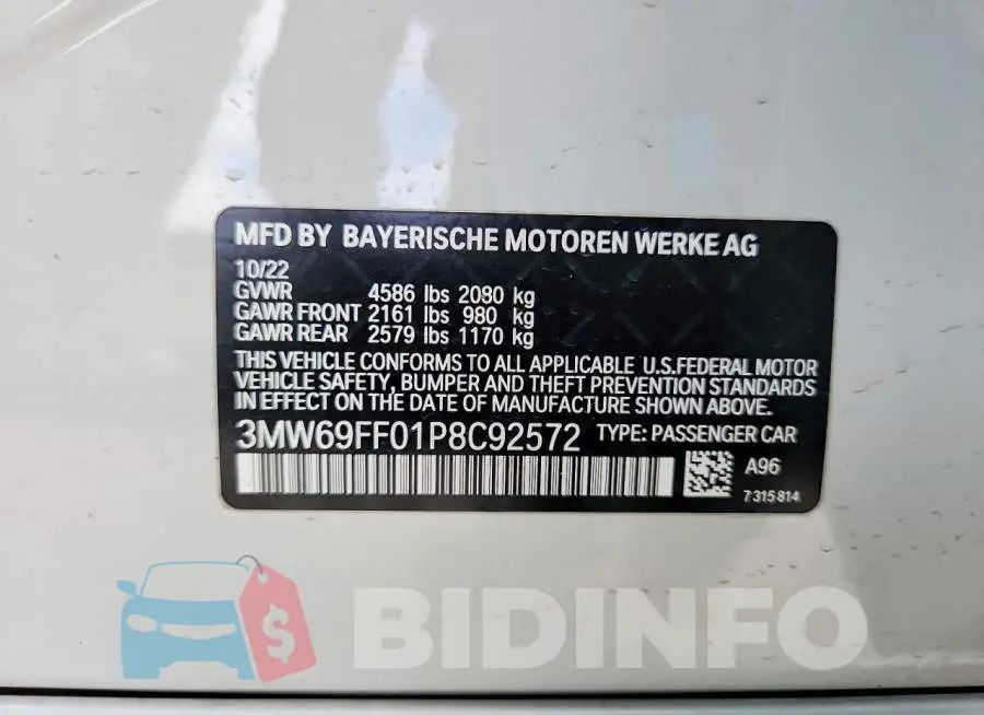 3MW69FF01P8C92572 Photo# 12