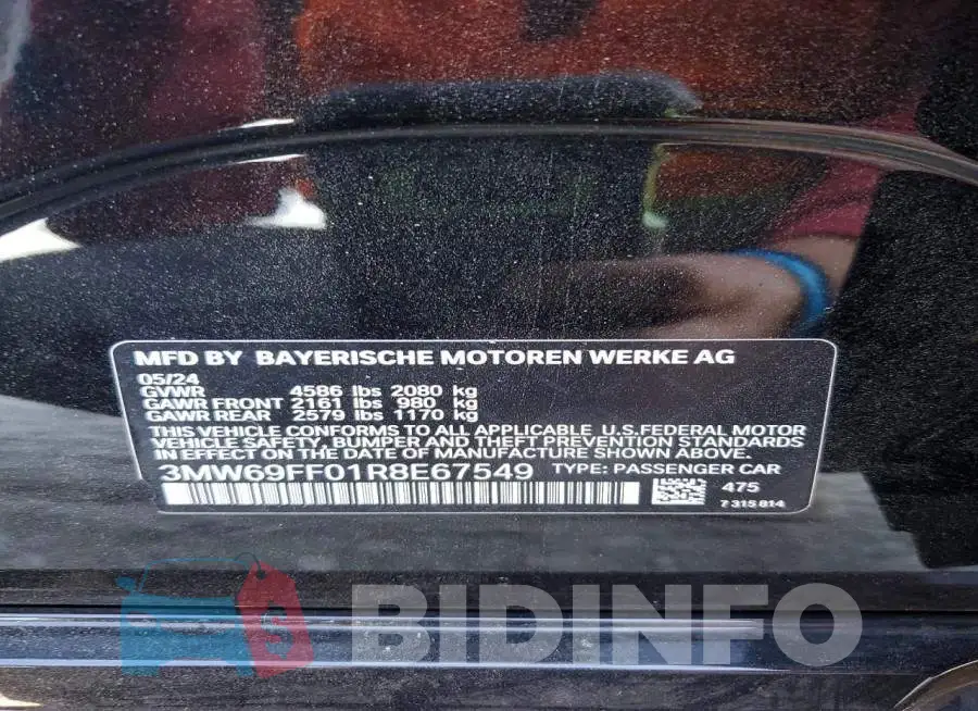 3MW69FF01R8E67549 Photo# 12