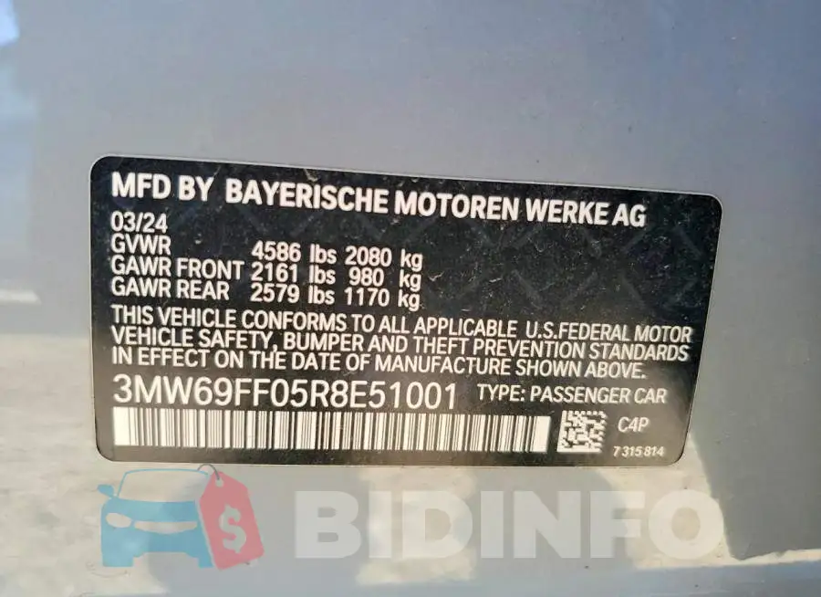 3MW69FF05R8E51001 Photo# 13