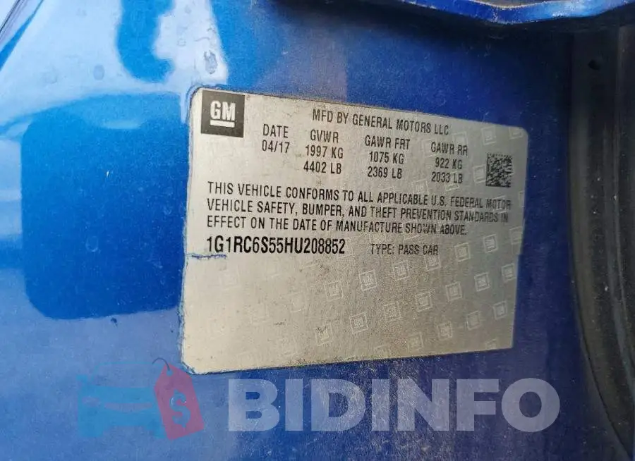 1G1RC6S55HU208852 Photo# 12