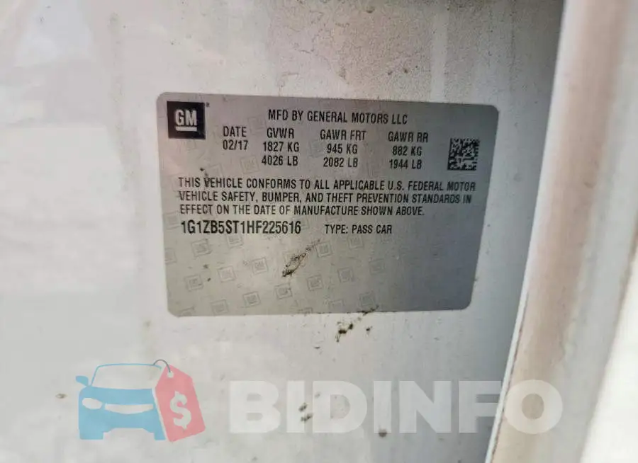 1G1ZB5ST1HF225616 Photo# 12