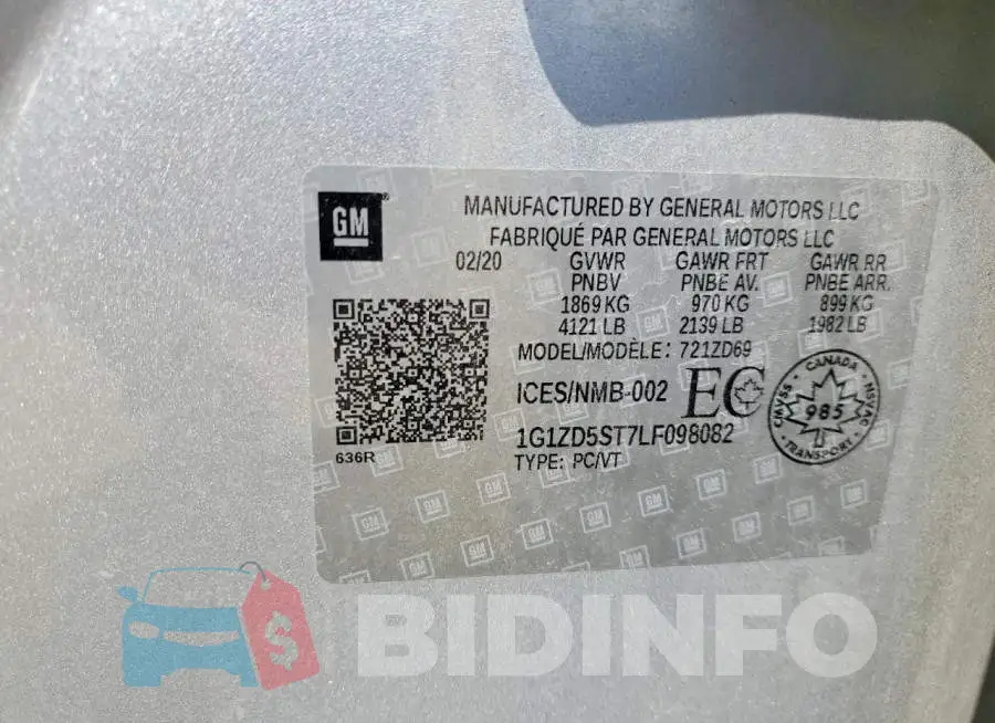 1G1ZD5ST7LF098082 Photo# 12