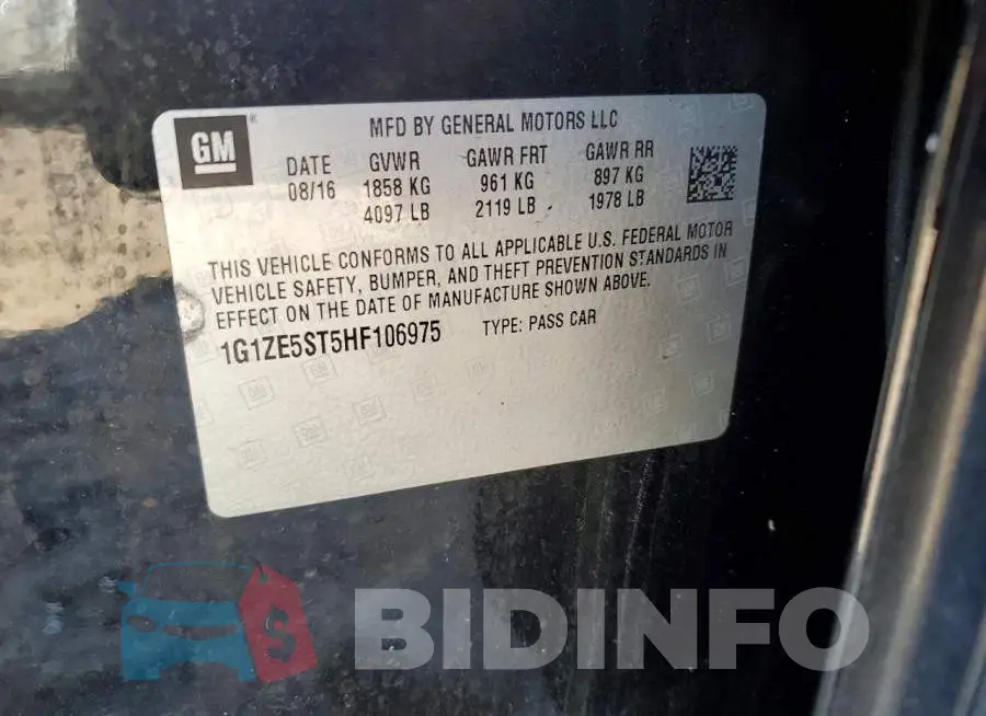 1G1ZE5ST5HF106975 Photo# 12