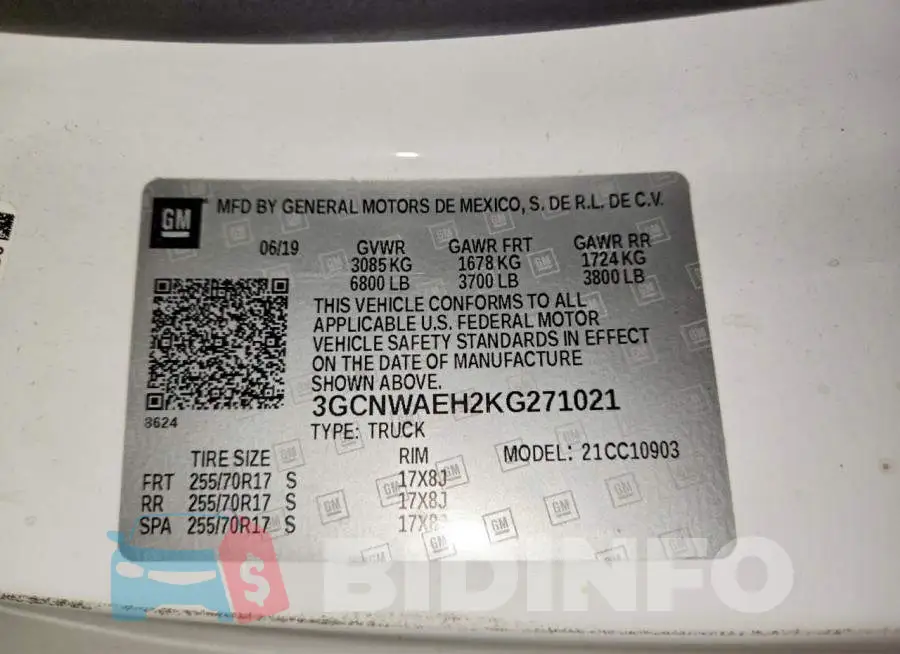 3GCNWAEH2KG271021 Photo# 12