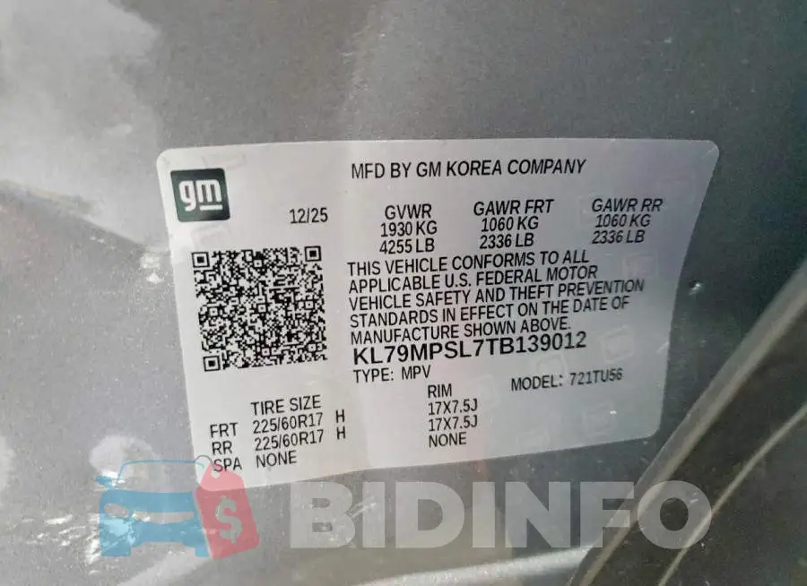 KL79MPSL7TB139012 Photo# 14