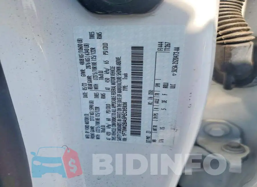 1FT8W2BA5PEC95936 Photo# 12