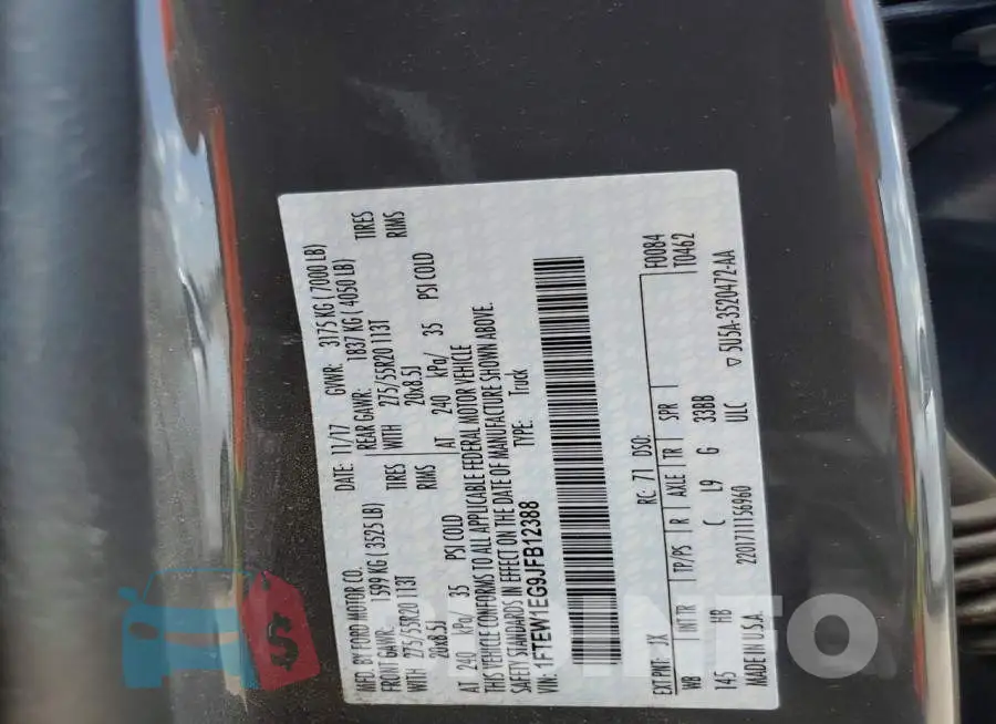 1FTEW1EG9JFB12388 Photo# 13
