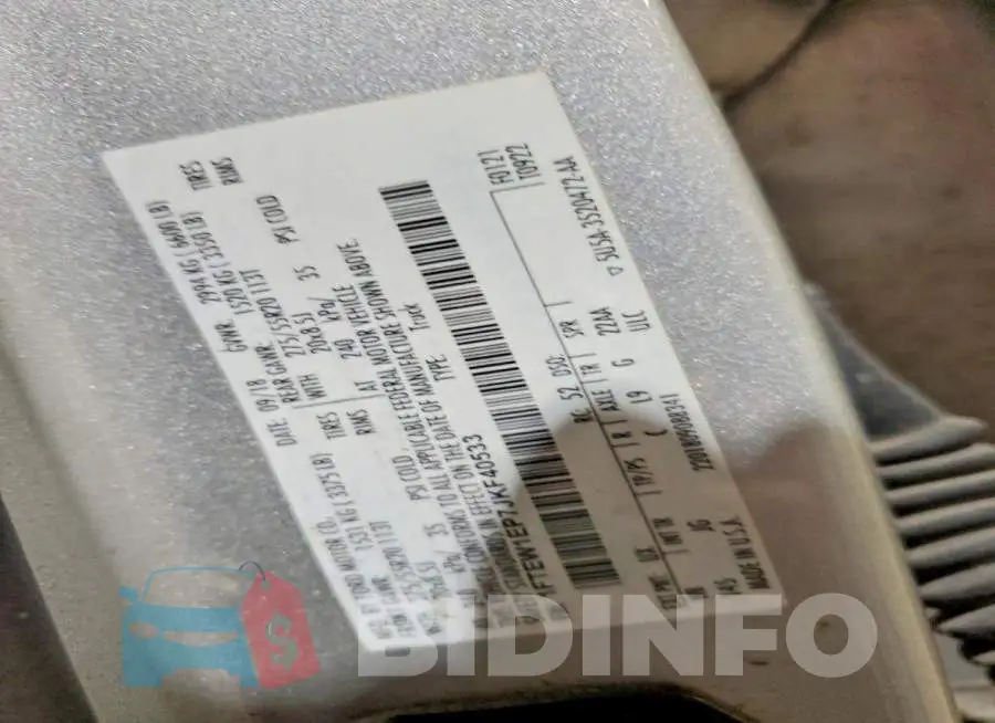 1FTEW1EP7JKF40533 Photo# 12