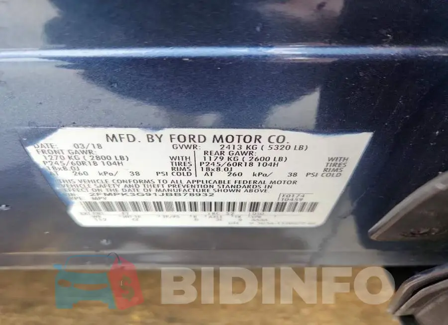 2FMPK3G91JBB78932 Photo# 12