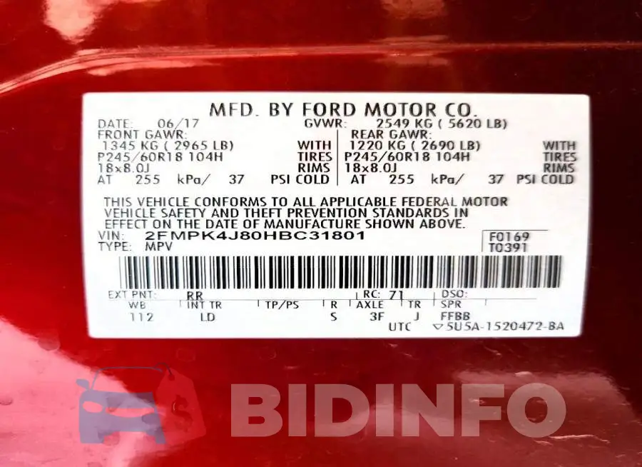 2FMPK4J80HBC31801 Photo# 12