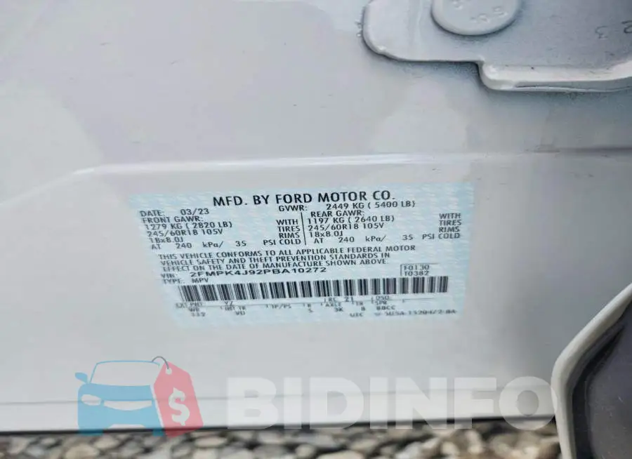 2FMPK4J92PBA10272 Photo# 13