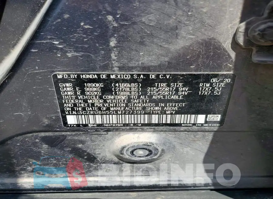 3CZRU6H55LM727399 Photo# 13