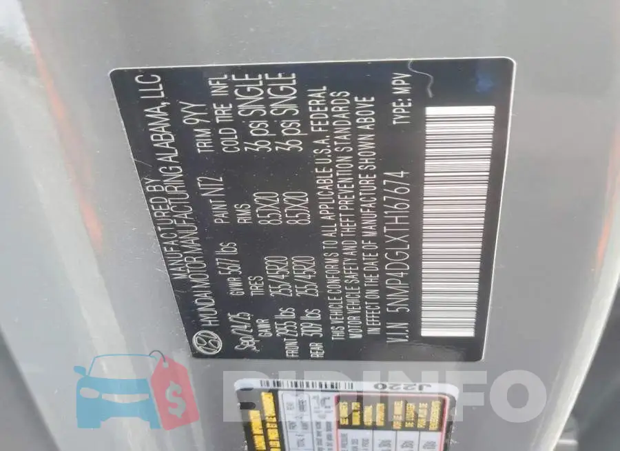 5NMP4DGLXTH167674 Photo# 13