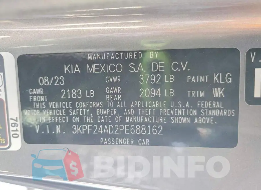 3KPF24AD2PE688162 Photo# 12