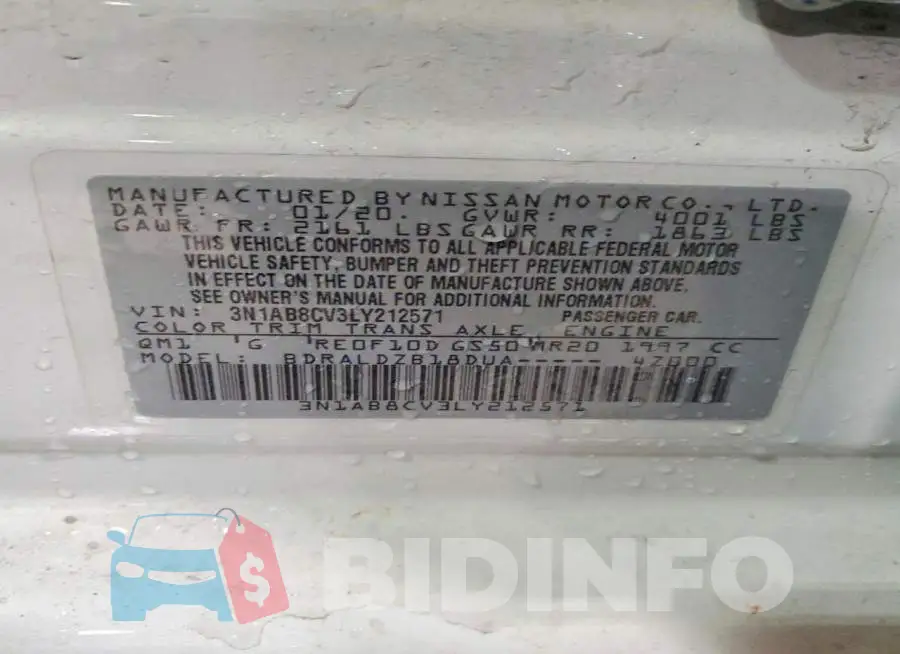 3N1AB8CV3LY212571 Photo# 12