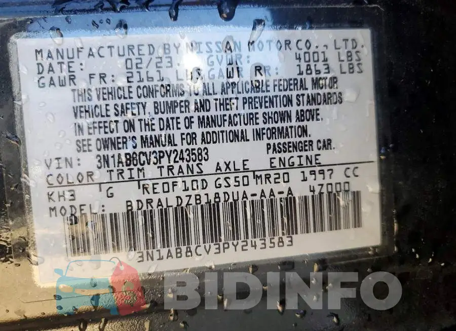 3N1AB8CV3PY243583 Photo# 12