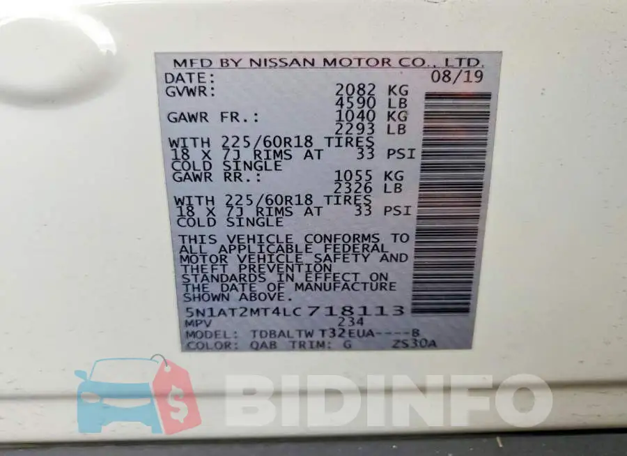 5N1AT2MT4LC718113 Photo# 14