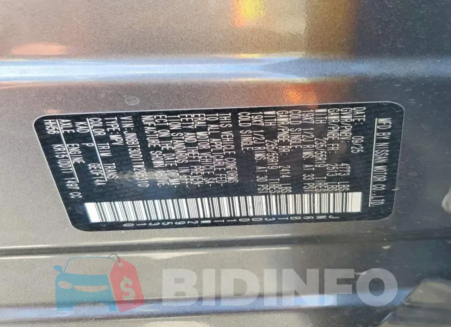 JN8BT3DD1TW295310 Photo# 12