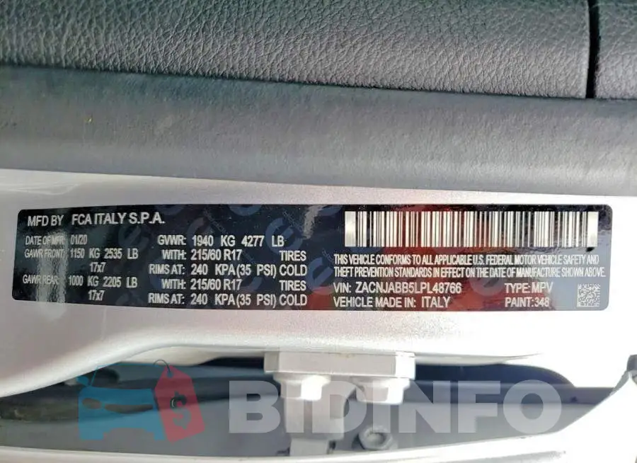 ZACNJABB5LPL48766 Photo# 14