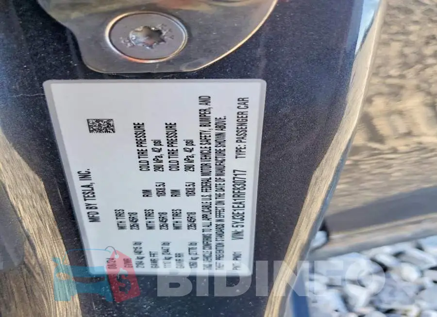 5YJ3E1EA1RF830717 Photo# 12