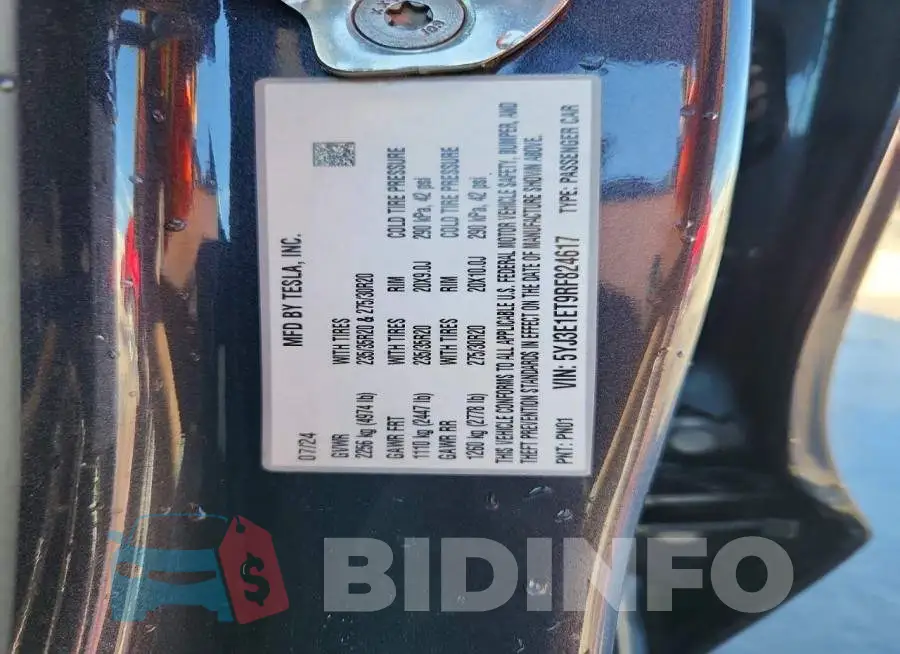 5YJ3E1ET9RF824617 Photo# 12