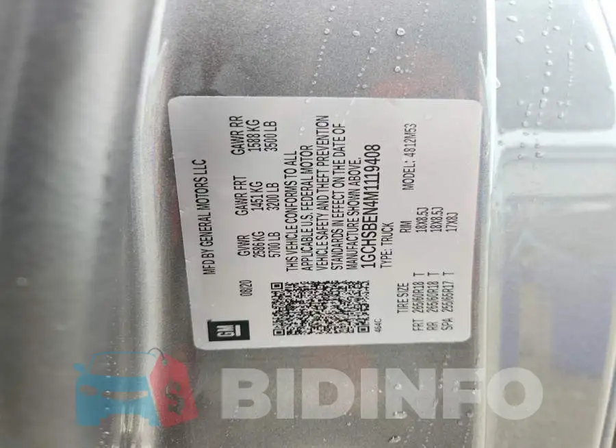 1GCHSBEN4M1119408 Photo# 14