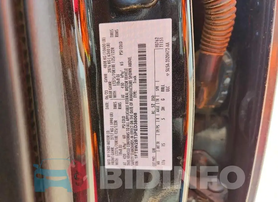 1FT8W2BT3PED38008 Photo# 12