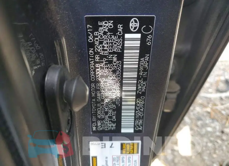 JTDKARFPXH3035623 Photo# 12