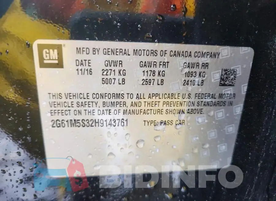 2G61M5S32H9143761 Photo# 12