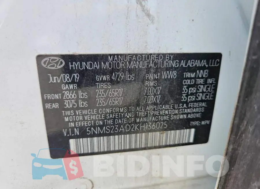 5NMS23AD2KH136025 Photo# 13